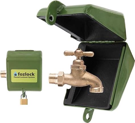 metal outdoor faucet box|fozlock outdoor faucet lock system.